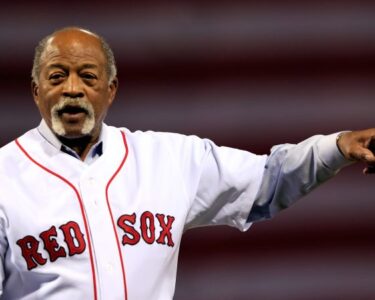 UNDATED: Luis Tiant of the Boston Red Sox delivers a pitch during a game circa 1971-1978. (Photo by Rich Pilling/MLB Photos via Getty Images)