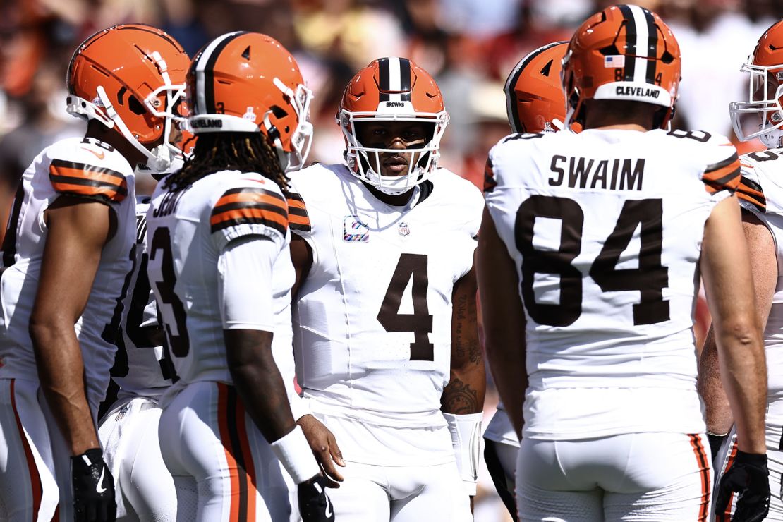 Watson (No. 4) has struggled this season for the Cleveland Browns.