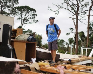 A completely destroyed houseLakewood Park, Fla., on Oct. 10, 2024, the day after a tornado hit the area.