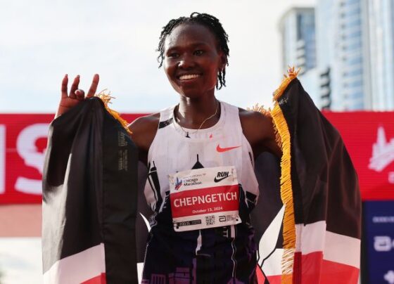 Ruth Chepngetich dedicated her win to her compatriot Kelvin Kiptum.