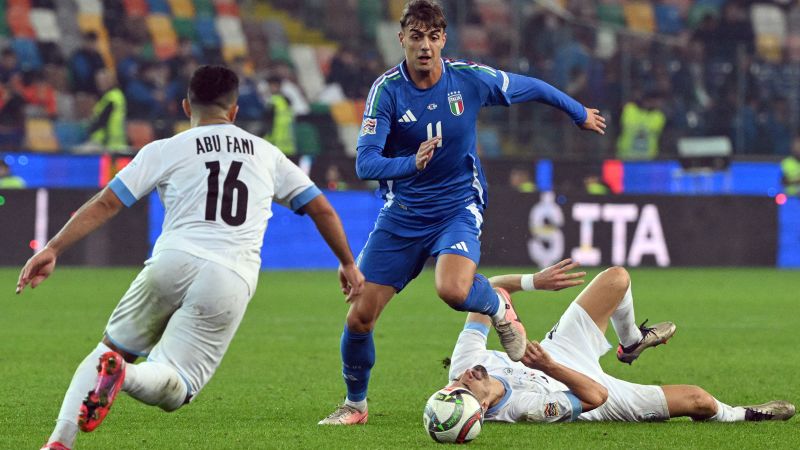 Soccer star makes history by becoming third generation to represent Italy in dramatic round of the UEFA Nations League | CNN