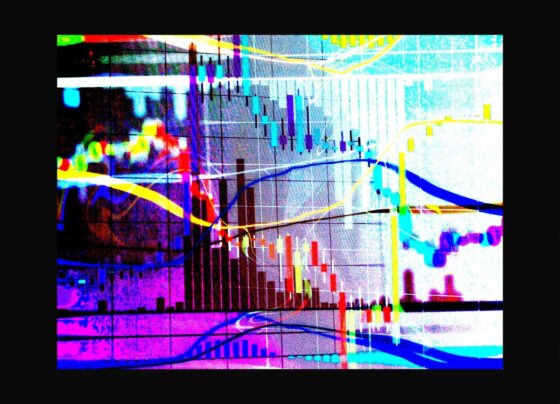 stock market madness charts colorful