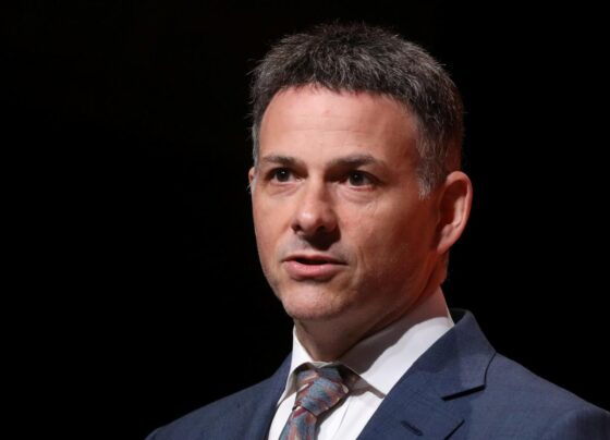 David Einhorn of Greenlight Capital speaks during the 2019 Sohn Investment Conference in New York