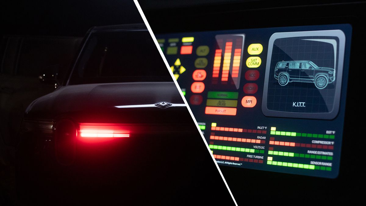 Rivian just gave its EVs a KITT from Knight Rider makeover with this spooky software update