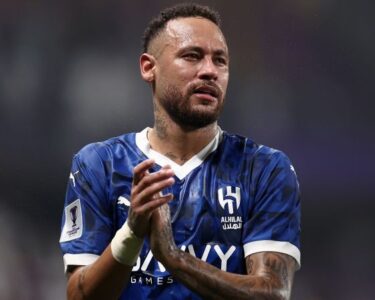 Neymar controls the ball during the AFC Champions League Elite match between Al Ain and Al-Hilal on October 21.