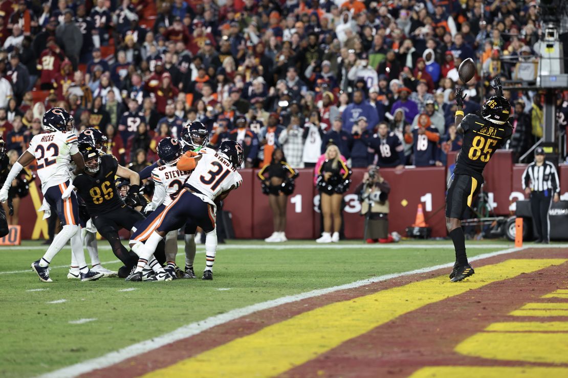 Brown's Hail Mary touchdown catch as time expired was the game winner over the Bears.