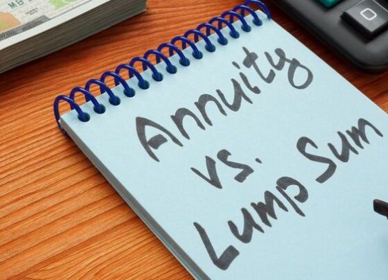 People with pension plans may be able to choose between receiving a lump sum or series of monthly payments akin to an annuity.