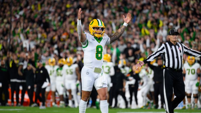 No. 2 Oregon completes first road shutout in more than 30 years with dominant win over Purdue | CNN