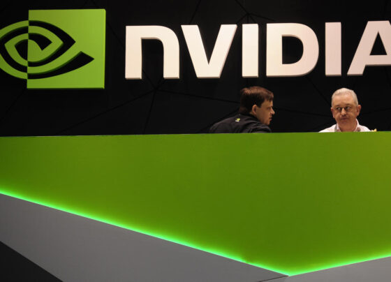 Nvidia CEO Jensen Huang visits my NYC desk.