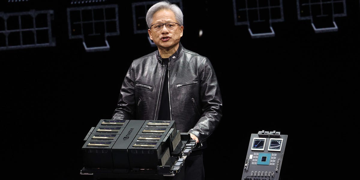 Nvidia stock jumps after CEO Jensen Huang says ‘demand for Blackwell is insane’