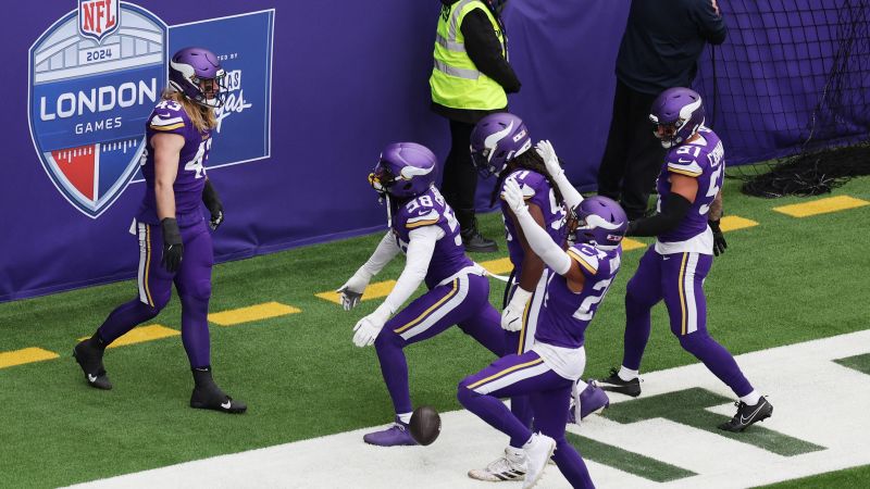 Sam Darnold gets revenge on former team by leading Vikings to victory over Jets in London | CNN