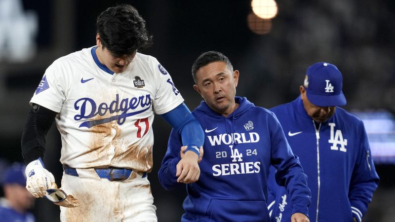 Shohei Ohtani in Dodgers starting lineup for World Series Game 3 following injury scare | CNN