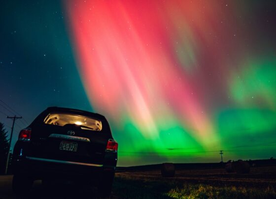 Solar storm brings spectacular Northern Lights to sky-watchers as far south as Texas