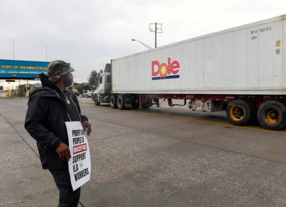 US port strike disrupts hamburger supplies, frozen seafood