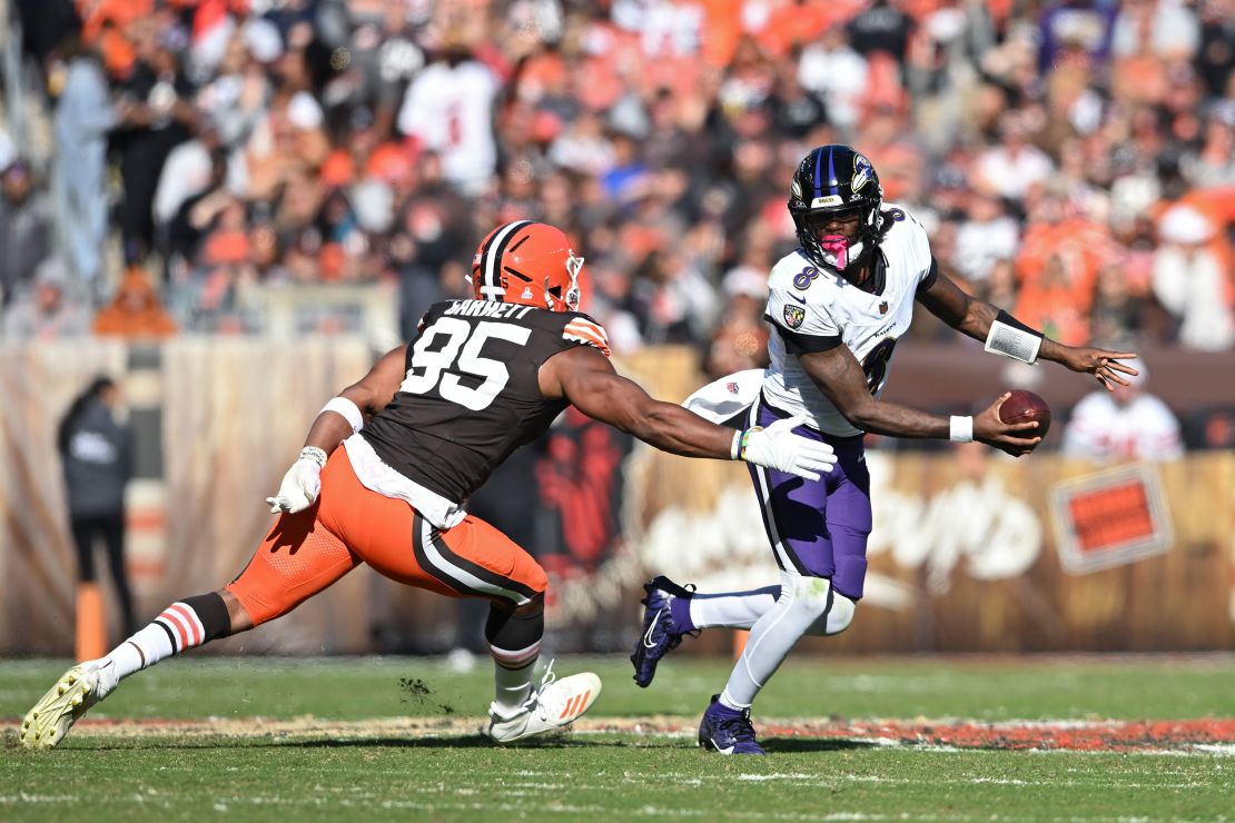 Despite losing last week to the Cleveland Browns, Ravens QB Jackson (No. 8) is the early front-runner for the NFL MVP award.