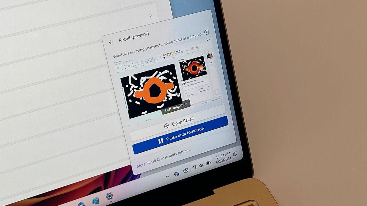 Windows 11 Recall is misbehaving in testing, and the fix for the biggest issue is an age-old favorite: turn it off, then back on again