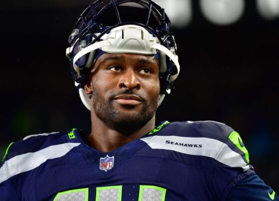 GLENDALE, ARIZONA - SEPTEMBER 29: Wide receiver D.K. Metcalf #14 of the Seattle Seahawks celebrates a touchdown that was scored in the second half of the NFL game against the Arizona Cardinals at State Farm Stadium on September 29, 2019 in Glendale, Arizona. The Seattle Seahawks won 27-10. (Photo by Jennifer Stewart/Getty Images)