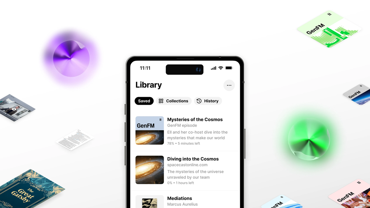 This AI app will turn your reading list into a podcast with digital hosts