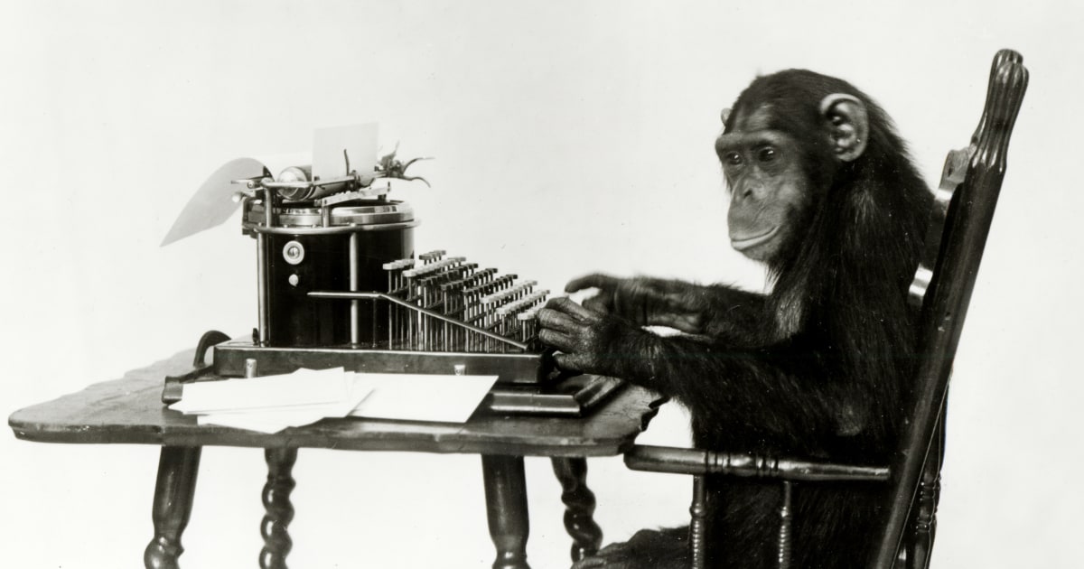 Could a monkey write Shakespeare before the universe dies?