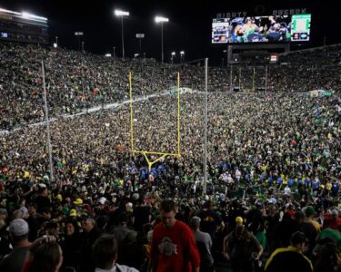 COLUMBUS, OHIO - SEPTEMBER 9: The Ohio State Buckeyes run out onto the field before the start of the game against the Youngstown State Penguins at Ohio Stadium on September 9, 2023 in Columbus, Ohio. (Photo by Lauren Leigh Bacho/Getty Images)