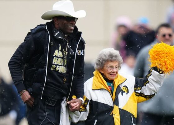 Deion Sanders honors 100-year-old Colorado Buffaloes superfan with ‘Peggy’ apparel line | CNN