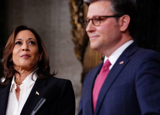 Harris defends CHIPS Act after Johnson suggests GOP would repeal it