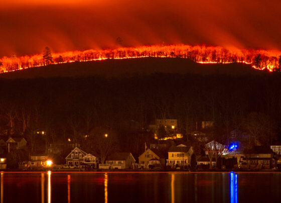 Parched fields and damaging blazes: The Northeast drought and wildfires in photos