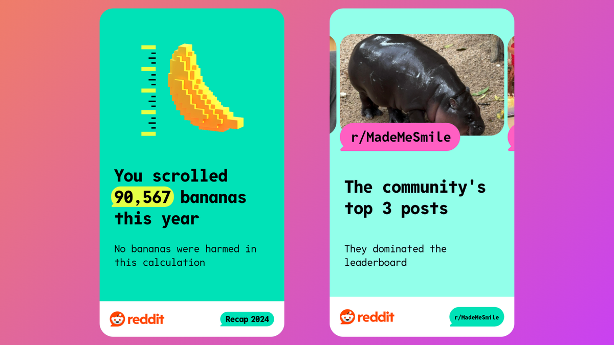 Reddit Recap 2024 is live – here’s how to see how your recap, and find out how many bananas you scrolled this year