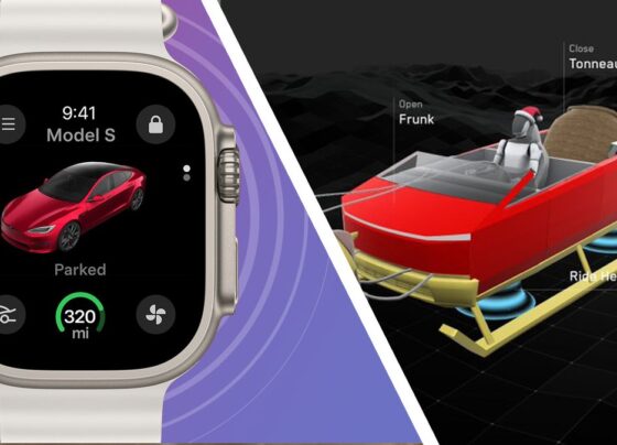 Tesla update delivers long-awaited Apple Watch app – and all-important Cybertruck Santa Mode