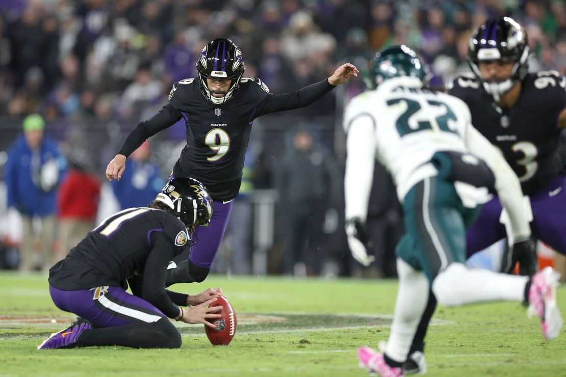 Tucker's missed kicks resulted in seven dropped points for the Ravens.