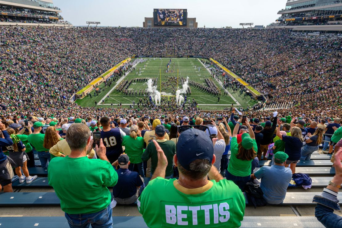 Notre Dame Stadium will host an in-state tilt on December 20.