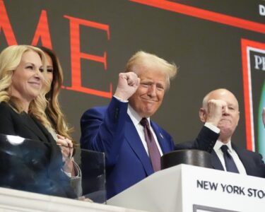 President-elect Trump rings opening bell at NYSE