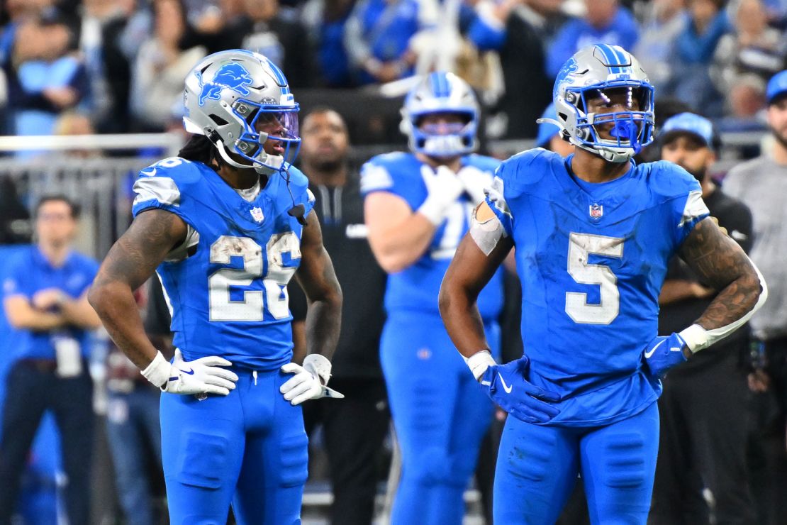 Gibbs (No. 26) and Montgomery (No. 5) have been excellent for the Lions this season.