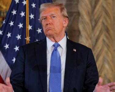 US President Donald Trump arrives to deliver a statement along with Mexican President Enrique Pena Nieto and Canadian Prime Minister Justin Trudeau, on the signing of a new free trade agreement in Buenos Aires, on November 30, 2018, on the sidelines of the G20 Leaders' Summit.