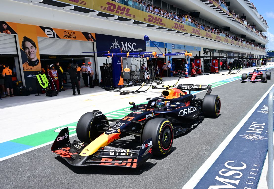 Paddock Club guests have an unrivaled view of the action unfolding in the garages beneath them.