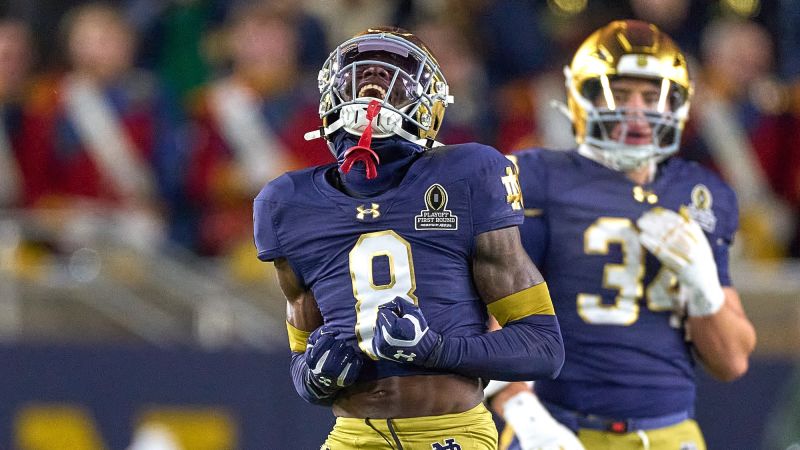 Notre Dame dominates Indiana in College Football Playoff opener | CNN