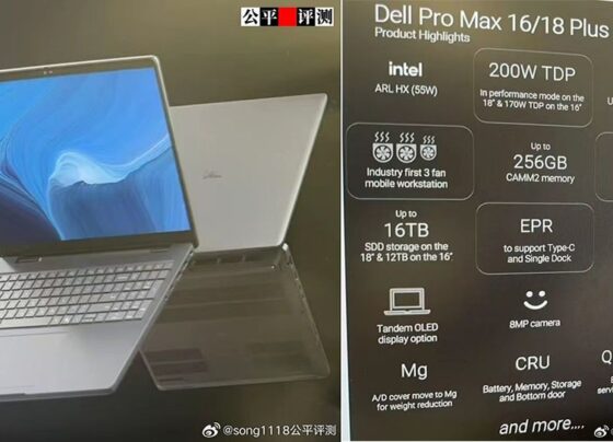 Could this be Dell's fastest laptop ever built? Dell Pro Max 18 Plus set to have 'RTX 5000 class' GPU capabilities and Tandem OLED display