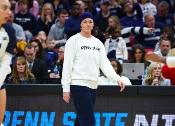 Penn State secured their eighth NCAA title in front of a record crowd at the KFC Yum! Center on Sunday.