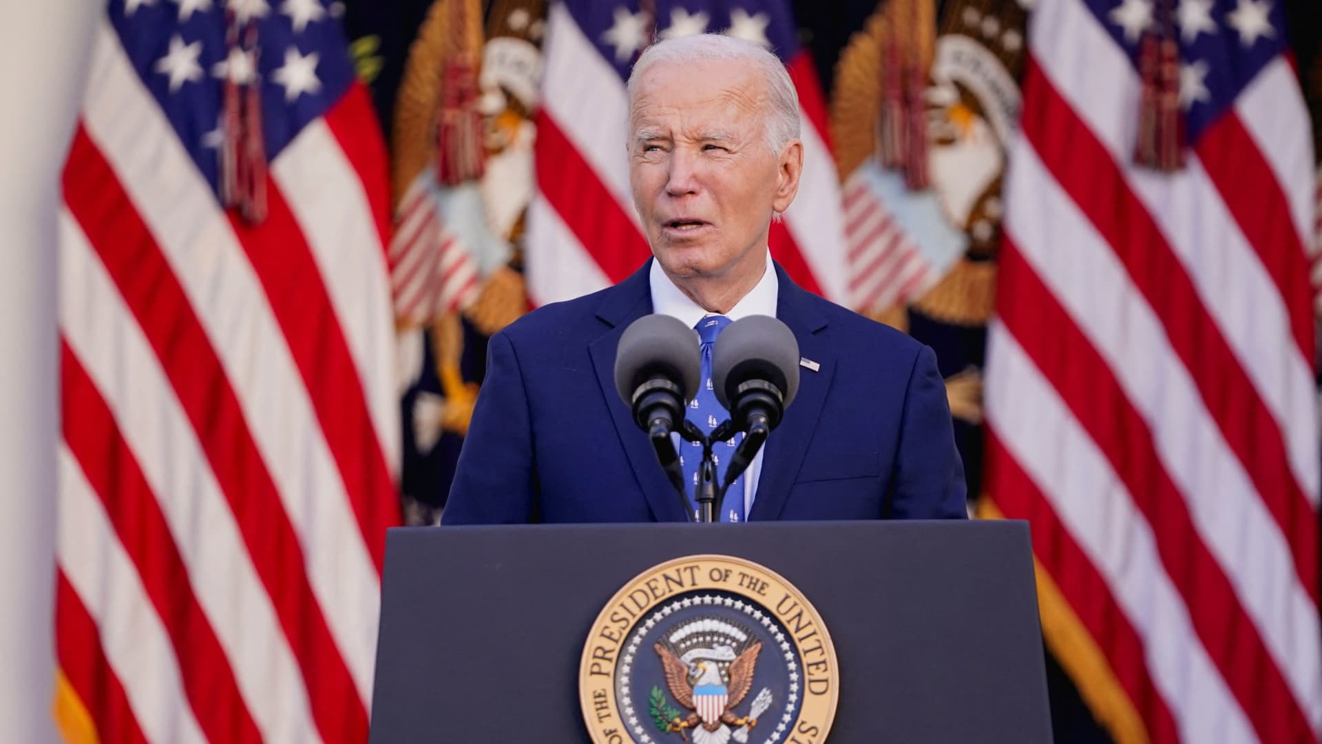 Biden gives remarks on his economic legacy