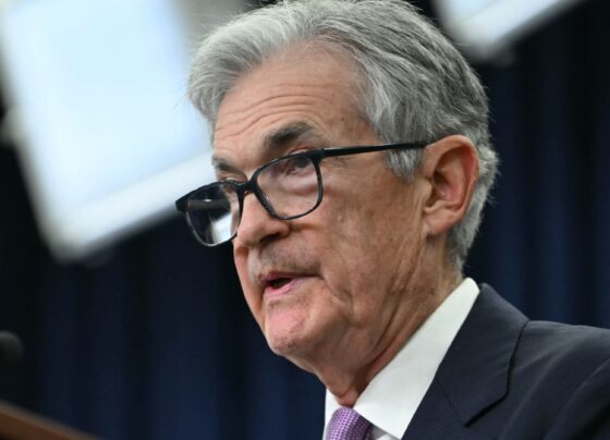 Fed Chair Jerome Powell speaks at Dealbook conference