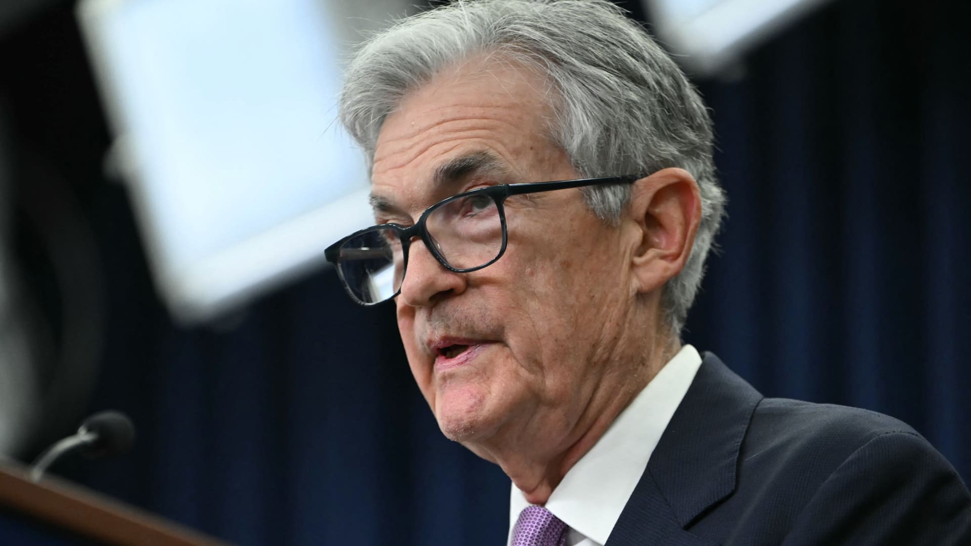 Fed Chair Jerome Powell speaks at Dealbook conference