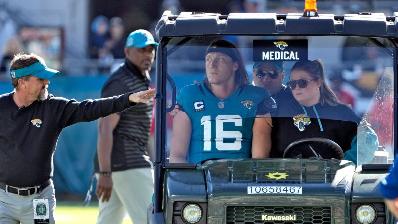 Jacksonville Jaguars quarterback Trevor Lawrence ruled out with concussion after late hit | CNN