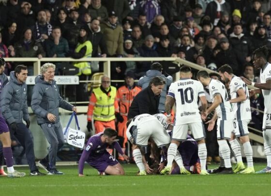 Serie A match abandoned after Fiorentina player collapses on field | CNN