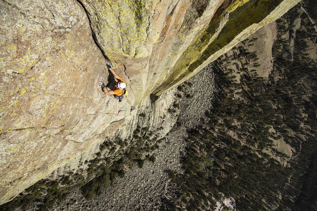 Dufton, who was born with a degenerative eye condition called cone-rod dystrophy, has been climbing since he was a child.