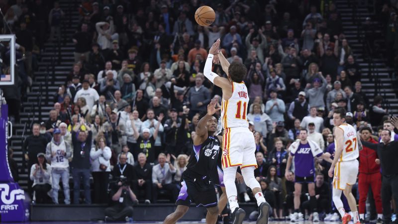 Trae Young hits wild game-winning buzzer-beater from beyond halfcourt to give Atlanta Hawks the win over the Utah Jazz | CNN