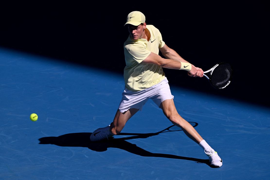 Sinner is defending his Australian Open title.