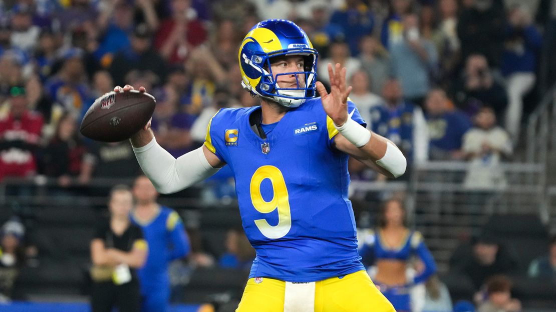 Los Angeles Rams quarterback Matthew Stafford threw two touchdowns in the victory.