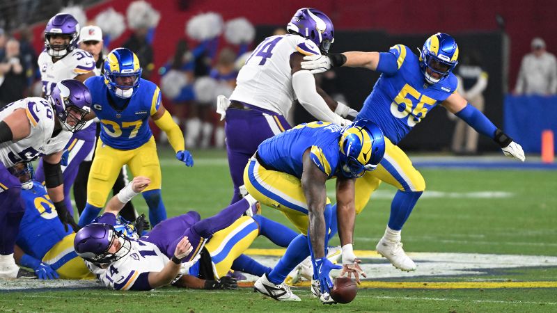 Rams roll to emotional victory over the Vikings to advance to divisional round showdown in Philly | CNN