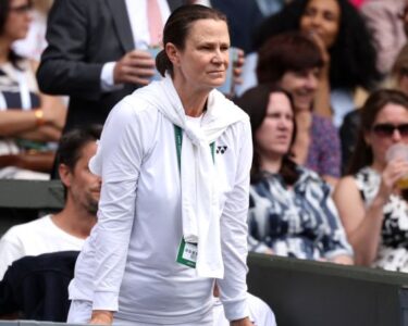 Shriver at Wimbledon in 1991.