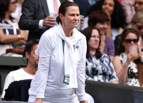 Shriver at Wimbledon in 1991.